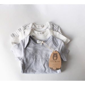 3 PACK ORGANIC ONESIES